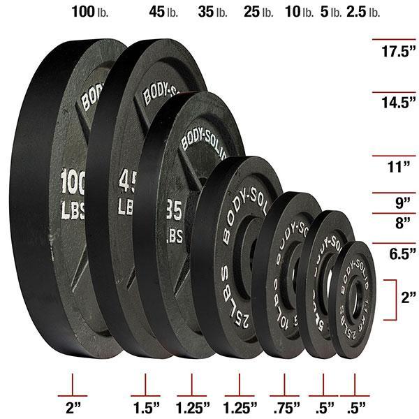 Body Solid OSB300S 300lb Olympic Set - Gym Equipment Outlet